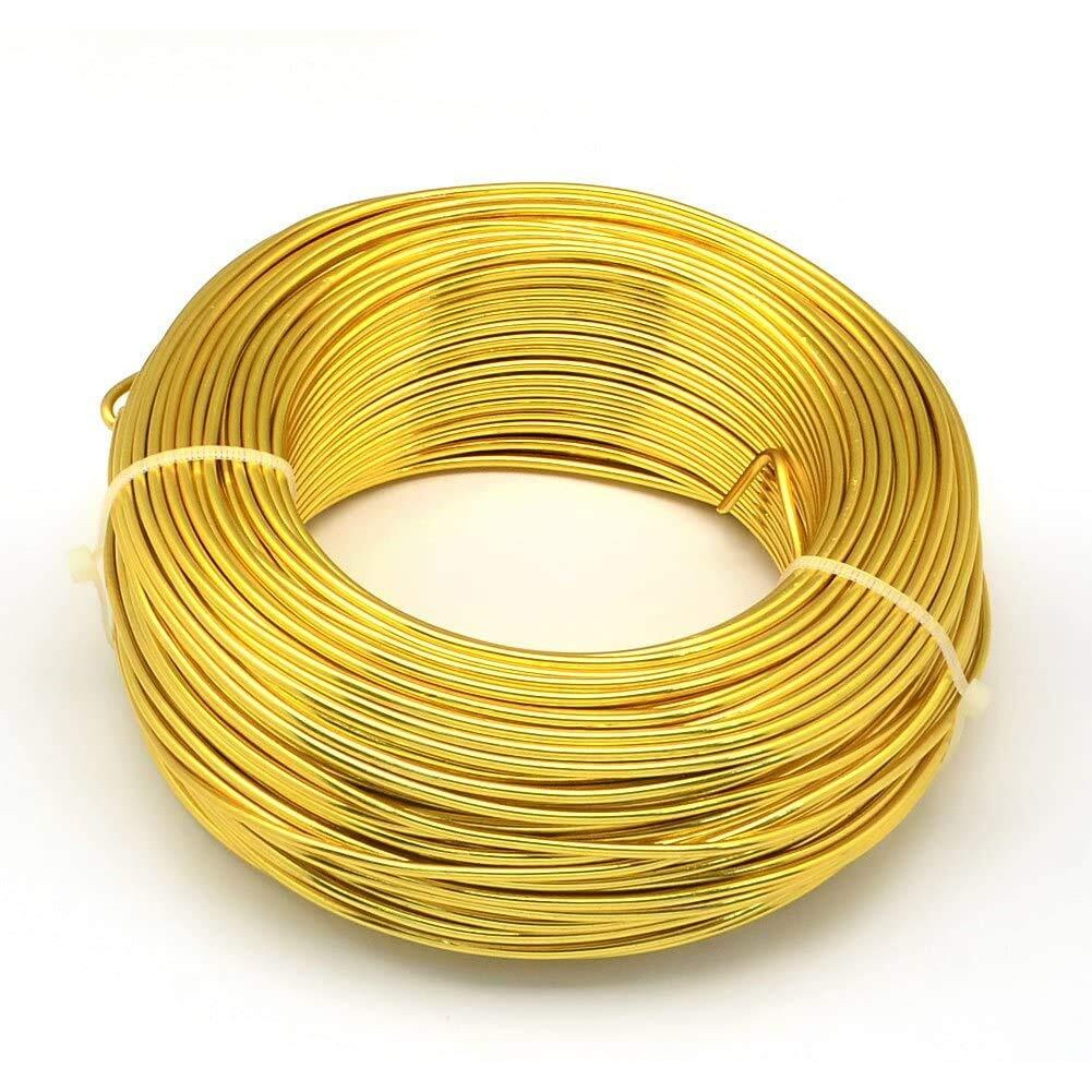 Beadsnfashion Aluminium Wire, Art And Craft Colourful Plated Wire For Jewellery Making, Flower Decoration And Floral Arrangement 3 Pcs Combo, Size 2 Mm