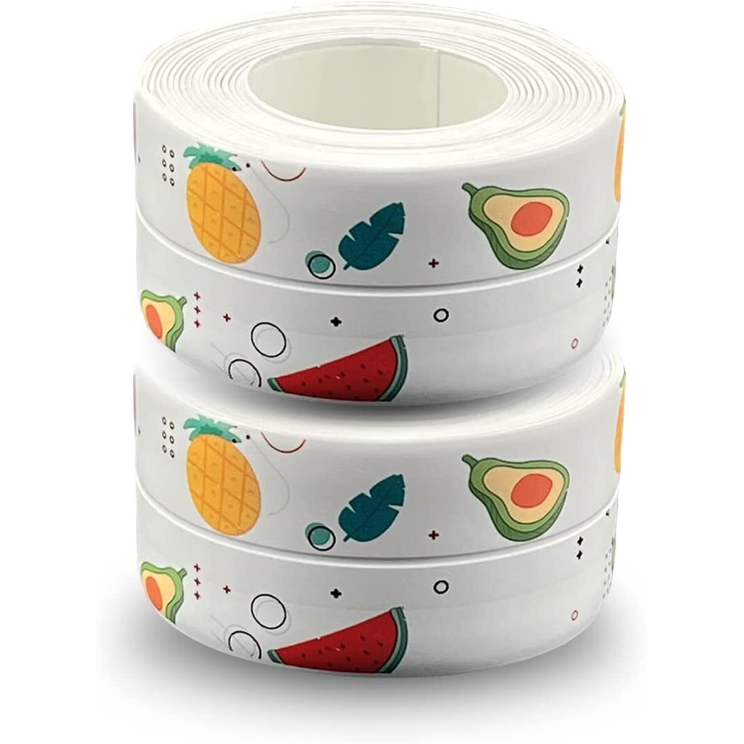 Navya Export Caulk Strip Tape,Waterproof Tape For Kitchen Sink Kitchen Tape For Edges Self Adhesive Caulk Tape For Sink,Toilet, Bathroom,Wall Edge,Sealing Tape For Bathtub(Multi Print)(1 Pis)