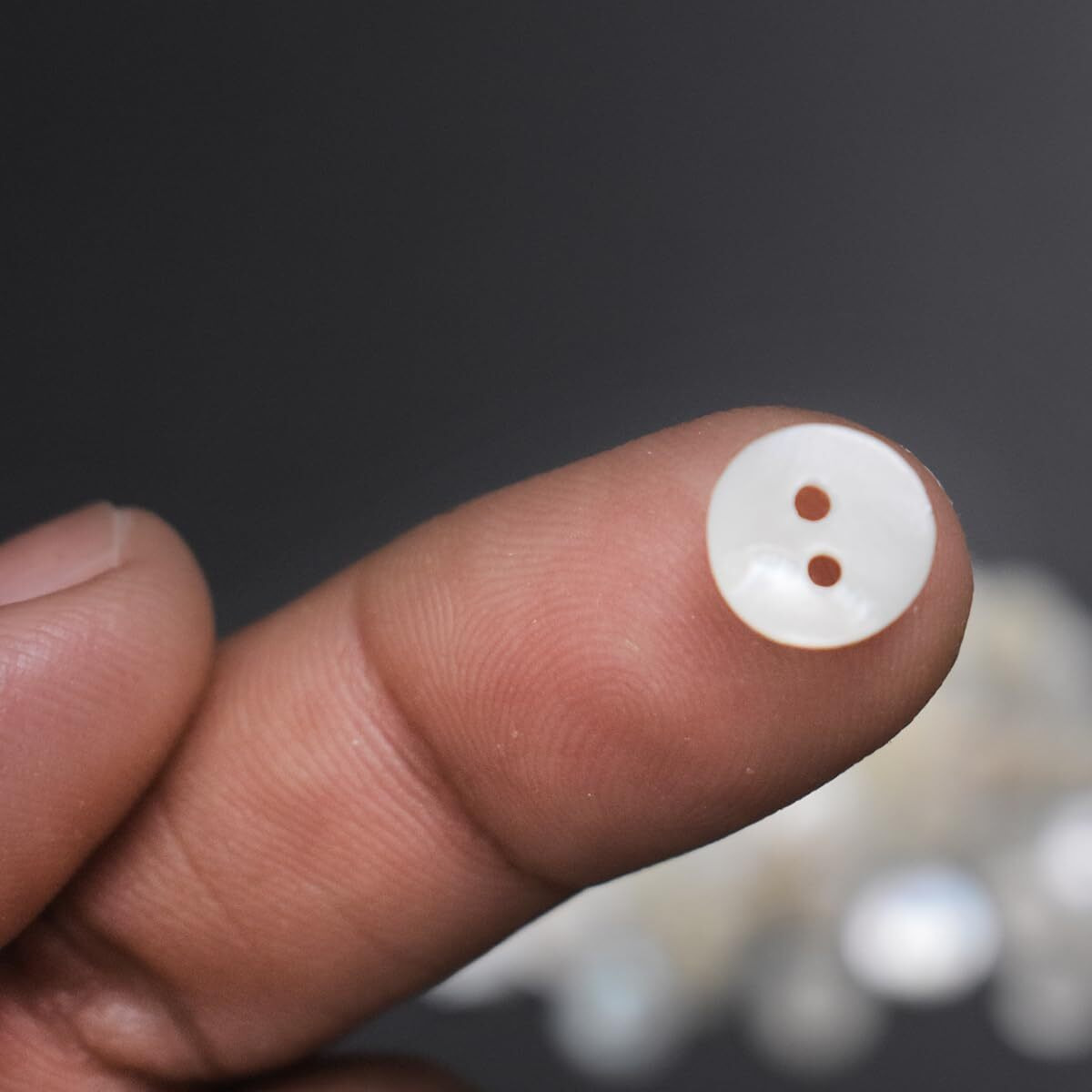 Embroiderymaterial Two Hole Round Mother Of Pearl Buttons For Embelishment, Sewing And Crafting (72 Pieces, Cream) (11-12Mm)