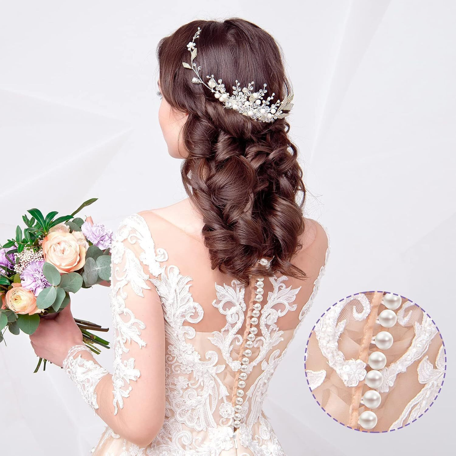 Aakriti 10Mm Round Pearl Button Bulk With Hole White Plastic Pearl Bead Decoration Accessories For Sewing Dress Sweater Skirt Shirt Crafts Diy Jewelry Making (200)