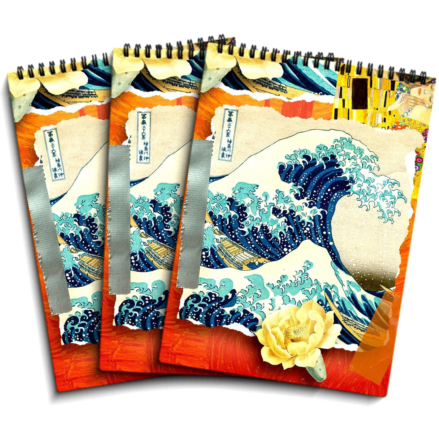 Tinywalk Drawing Book A3 (Set Of 3) (50 Sheets/100 Pages - 120 Gsm Paper - Wooden Cover) Drawing Pad For Shading Doodle Book For Artist