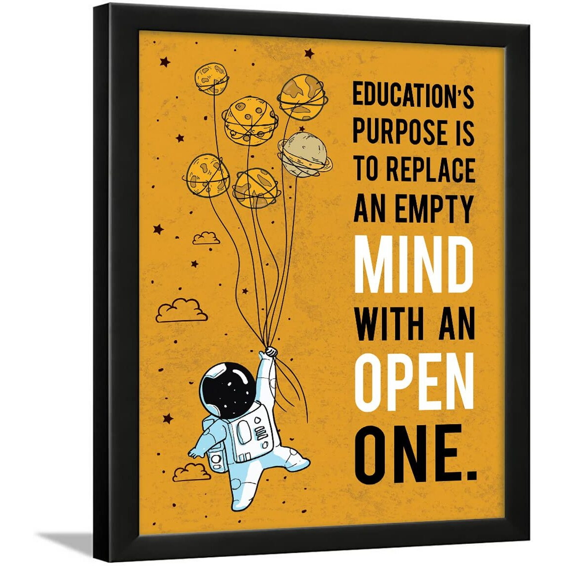 Chaka Chaundh - Educational Quotes Wall Frames - Educational Quote Frames - School Wall Decoration - College Wall Decor - Wall Hanging For School - (13.6 X 10.6 Inches)