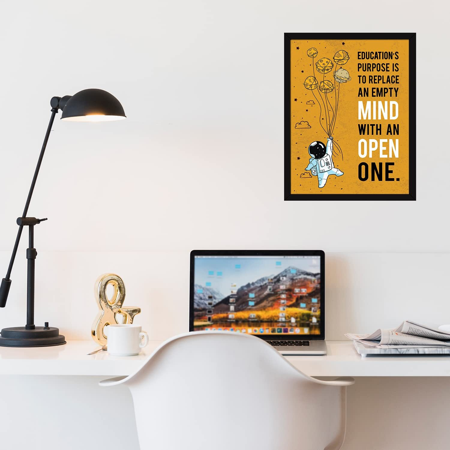 Chaka Chaundh - Educational Quotes Wall Frames - Educational Quote Frames - School Wall Decoration - College Wall Decor - Wall Hanging For School - (13.6 X 10.6 Inches)