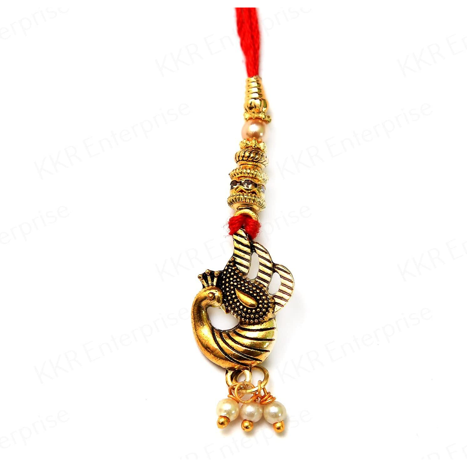 Kkr Enterprise- Lumba Couple Rakhi For Bhaiya Bhabhi Rakhi Set Bhabhi Lumba Rakhi For Bhaiya Brother Bhai Bhabh Lumba Rakhi Raksha Bandhan Rakhi (Set Of 1)