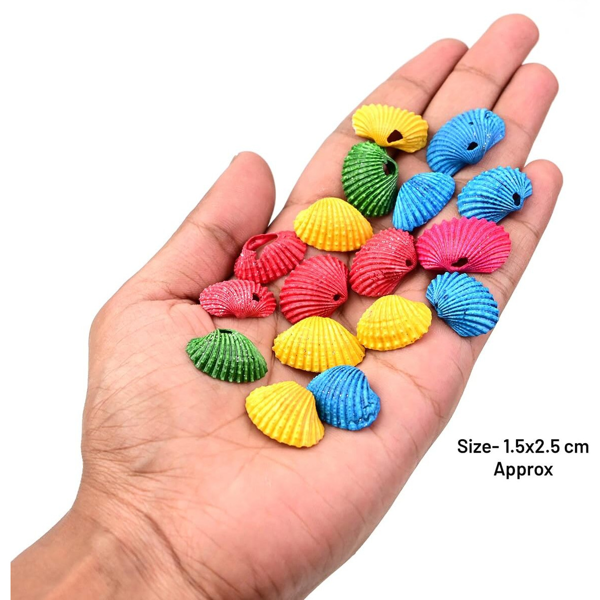 Embroiderymaterial Cowrie/Kawri Kodi Multicolor Seashells - Versatile For Jewelry Making, Ornaments, Laxmi Puja, Decorations, Crafts, Aquariums,Gardening And Diwali Puja (100 Gram)