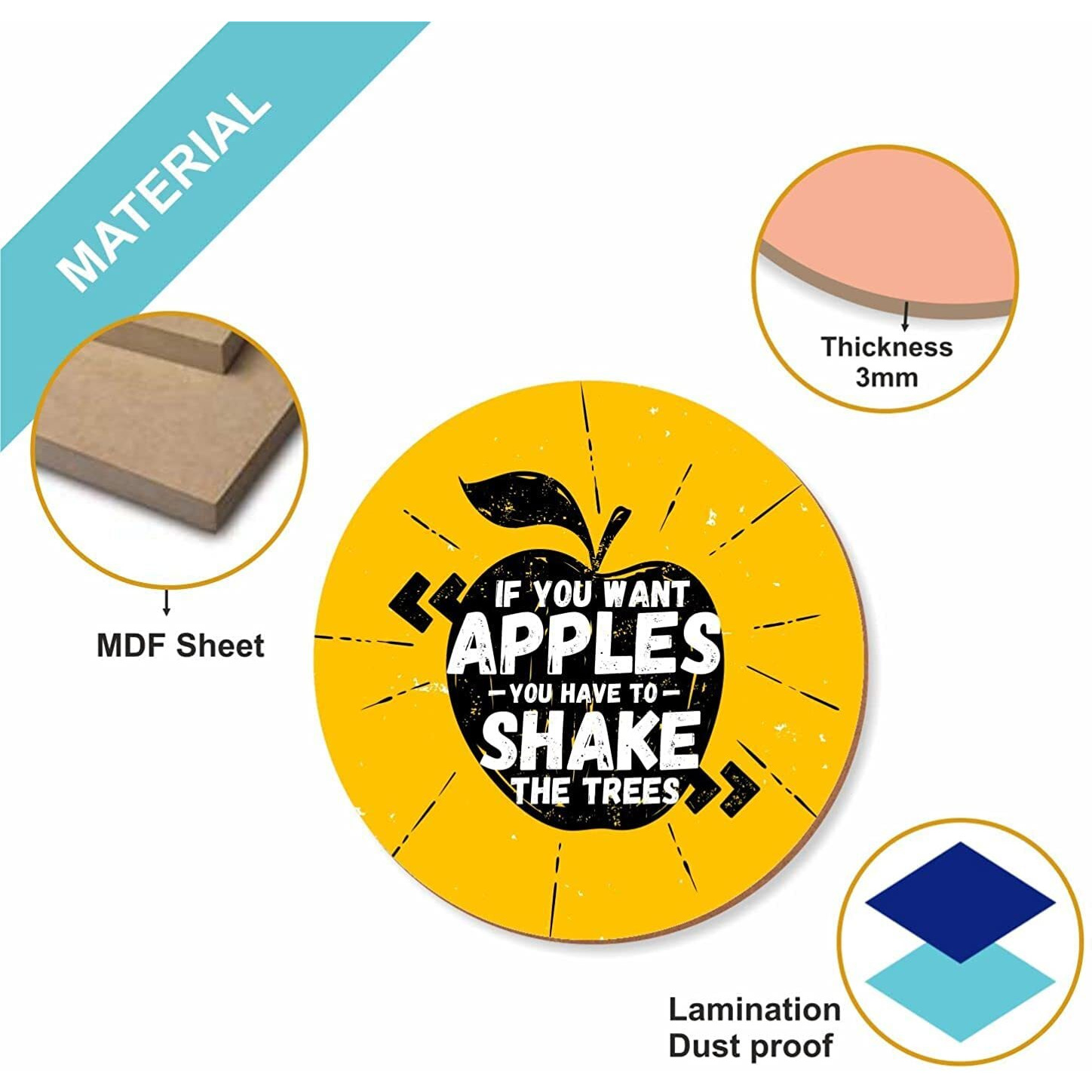 Printelligent Wall Art Vintage Wooden Wall Hanging Home Decor Items. (Art) (Style-I)