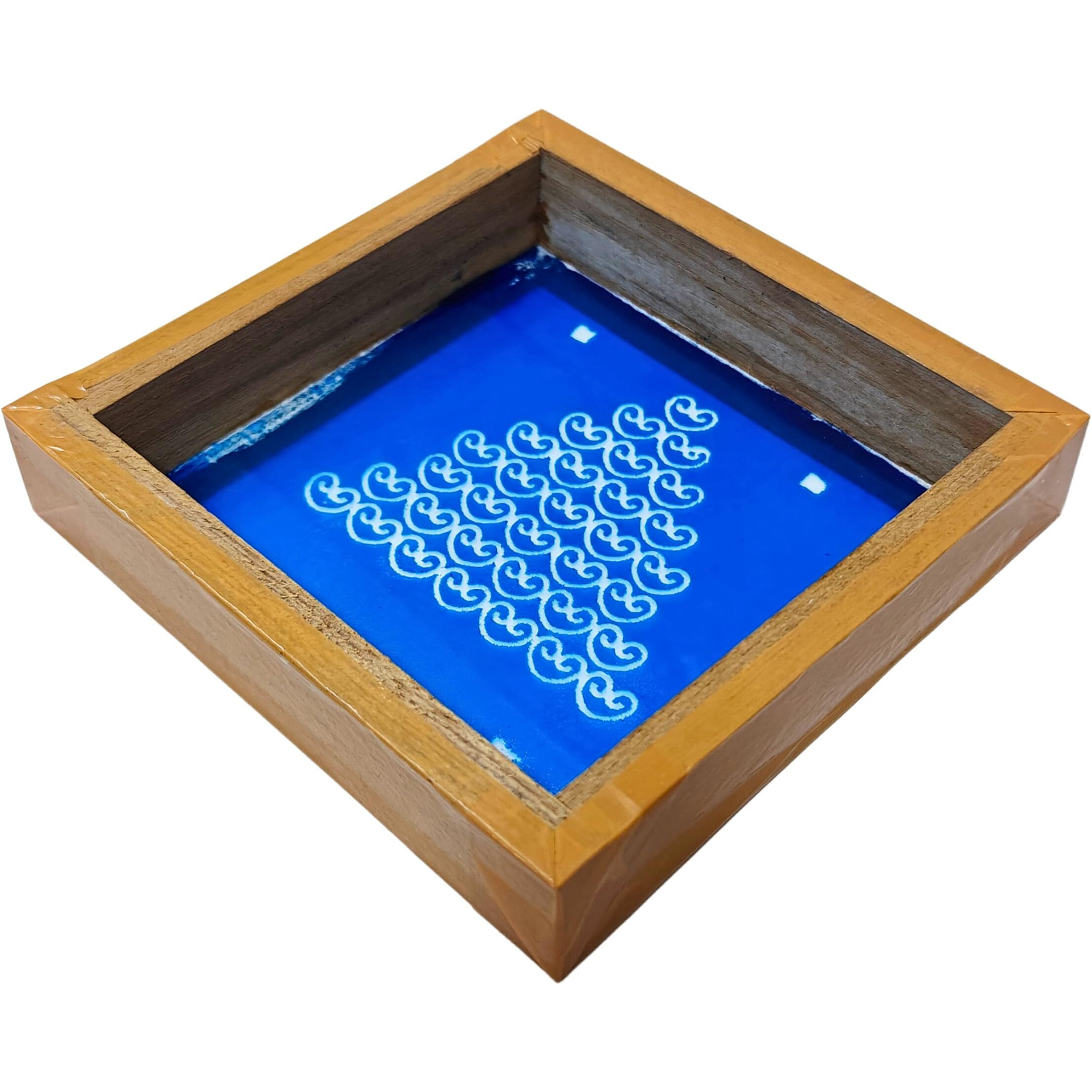 Anciently Gopadam Rangoli Stencil Wooden, Rangoli Sacha Wooden, 1 Piece (5X5 Inches)