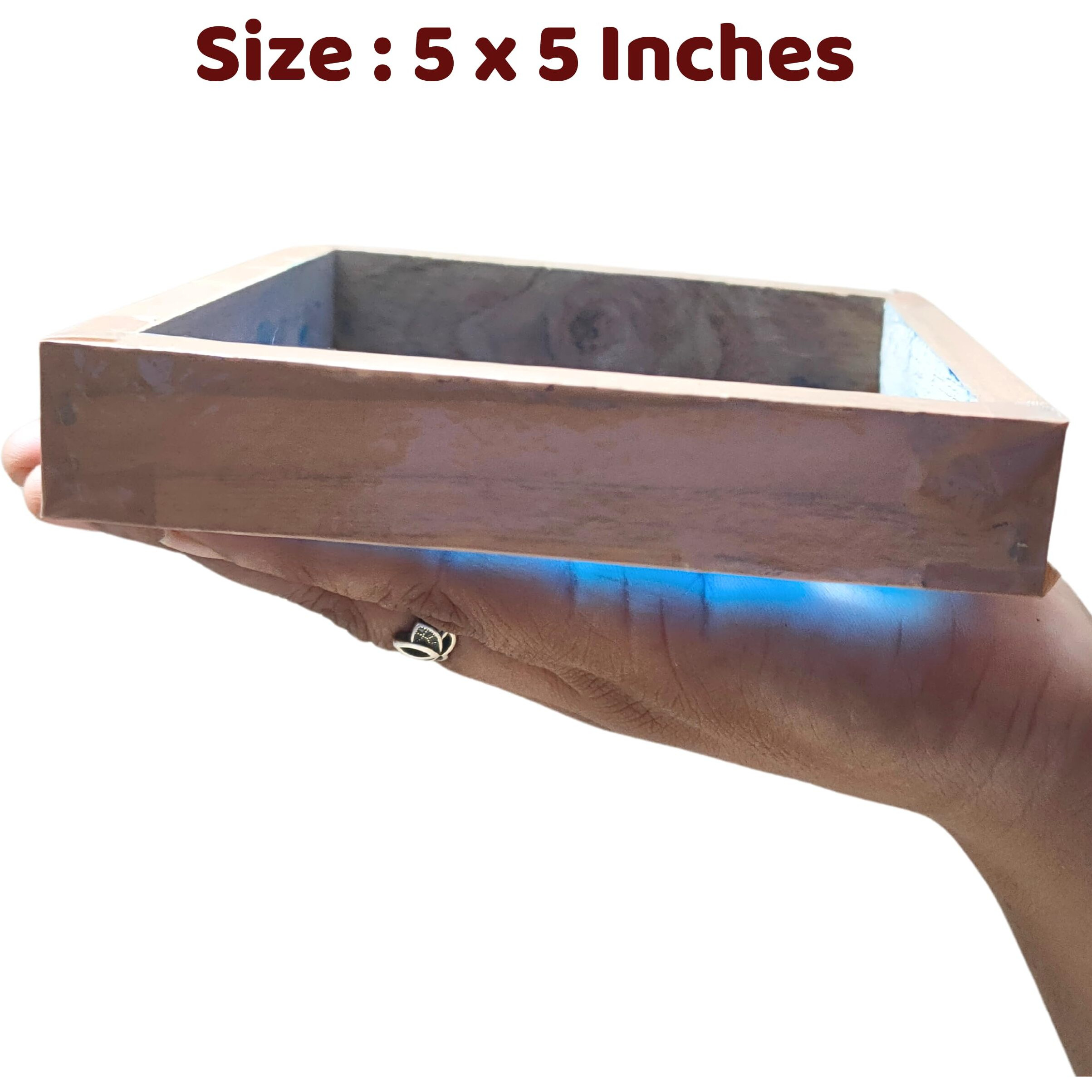 Anciently Gopadam Rangoli Stencil Wooden, Rangoli Sacha Wooden, 1 Piece (5X5 Inches)