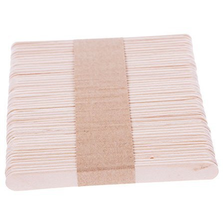 Amigozz Natural Wooden Plain Ice Cream Sticks Popsicle Sticks  100 Pcs