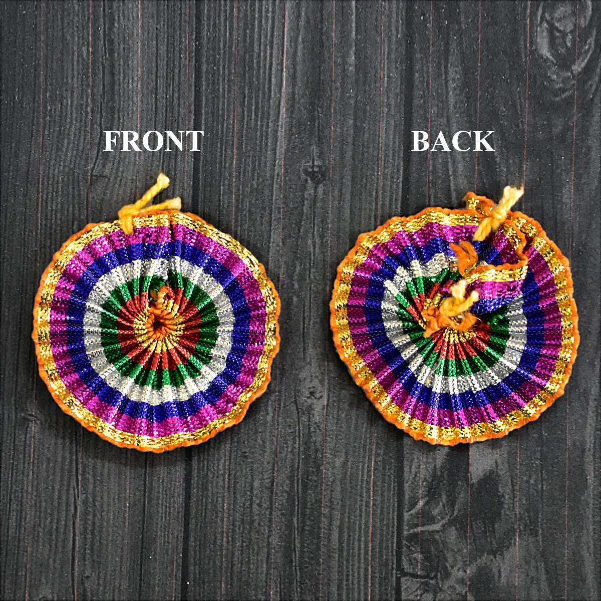 Embroiderymaterial Gota Patti Flowers Appliques Patches For Embroidery Decoration And Craft Making(Multi Color,100 Pieces)