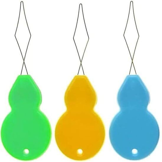 On Blow Combo Pack Of 2 Sewing Tailor Tapes (1.52 M) And 3 Needle Threaders Plastic Wire Loop Diy | Random Colors