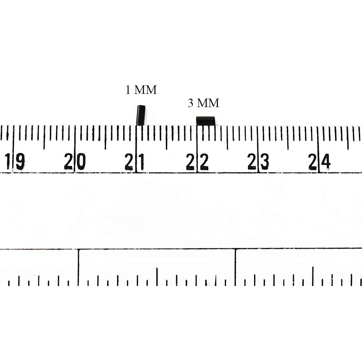 Embroiderymaterial Bugle Beads For Jewellery Craft Embroidery Diy Making Purpose Black Color (100 Gram)