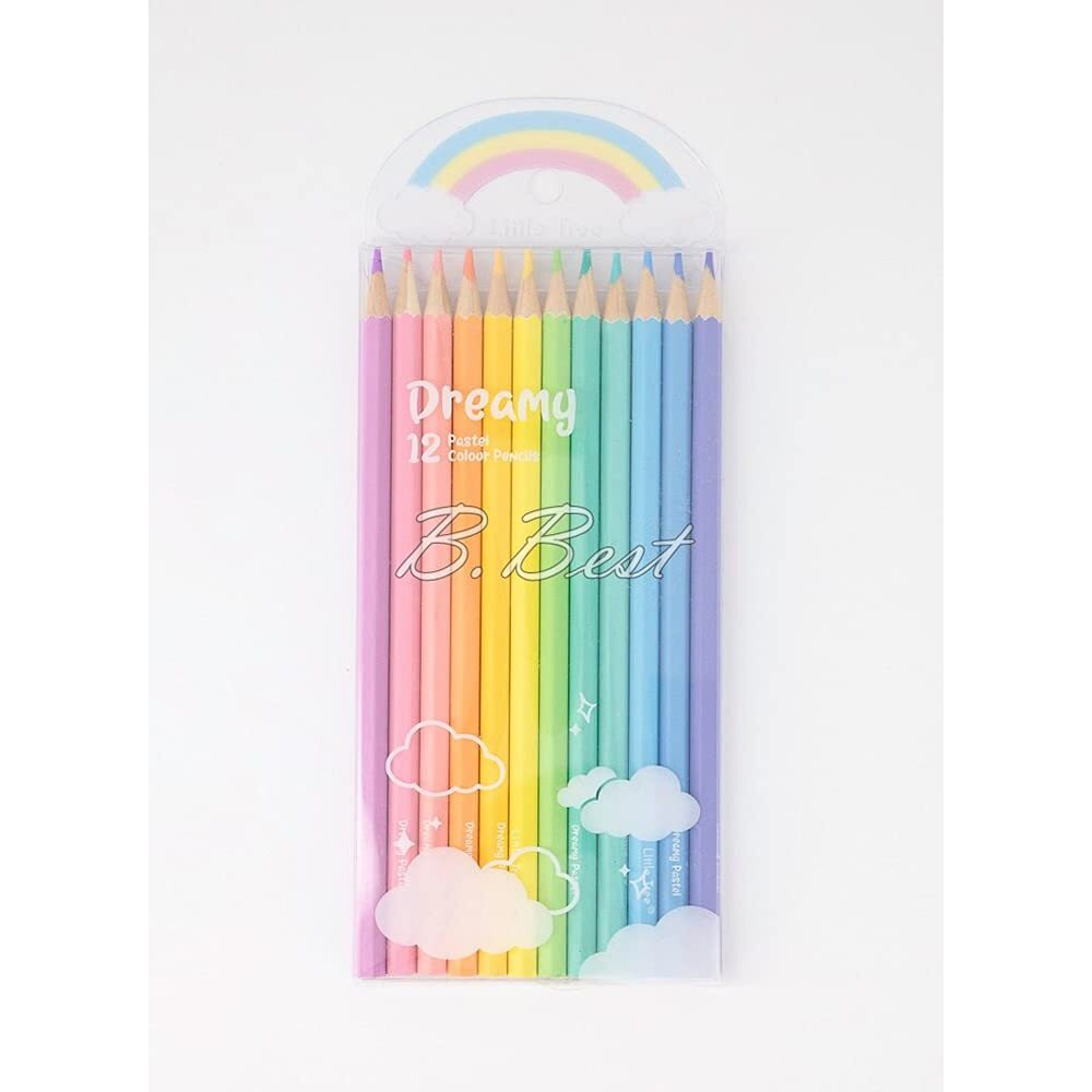 Ayat Retail|Quirky Premium Unicorn Theme Pastel Color Pencils|Set Of 12 Shades|Attractive Colors For Kids&Girls|Fine Tip|Strong Nib|Ideal For Kids Return Gifts|Multicolor