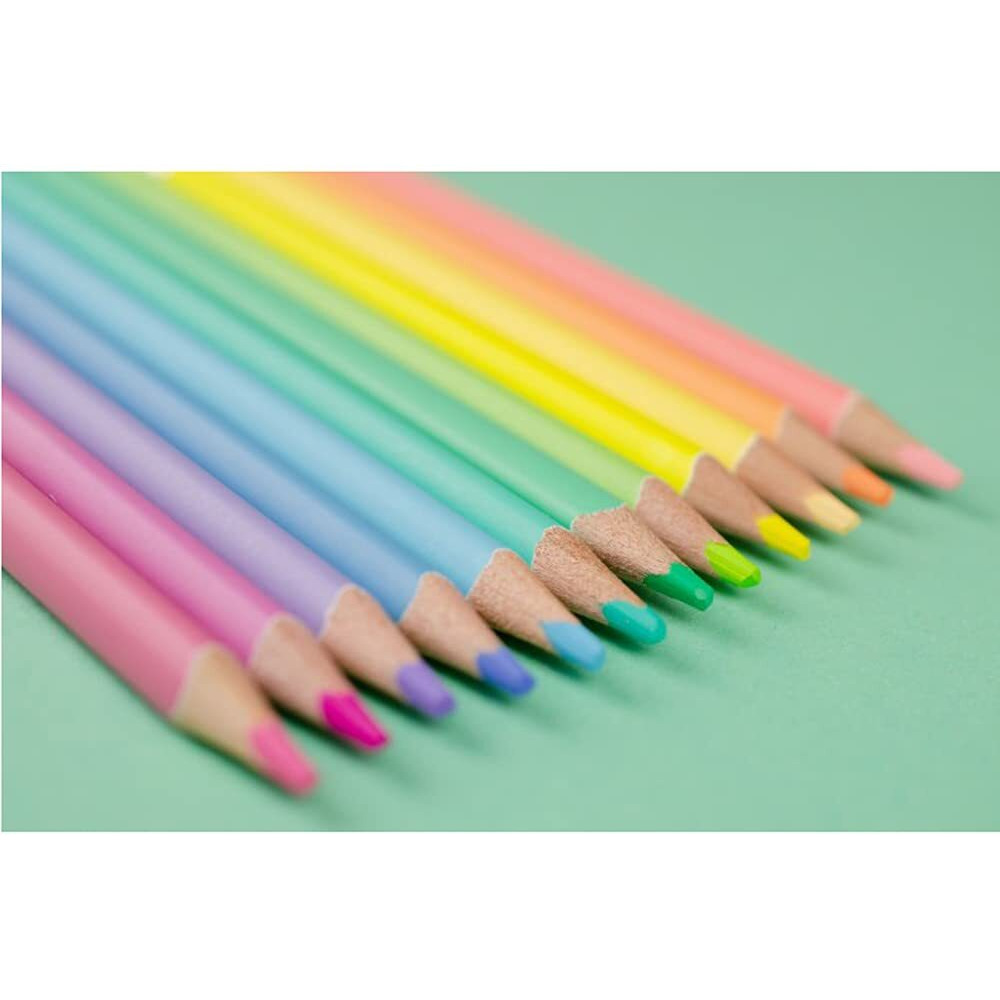 Ayat Retail|Quirky Premium Unicorn Theme Pastel Color Pencils|Set Of 12 Shades|Attractive Colors For Kids&Girls|Fine Tip|Strong Nib|Ideal For Kids Return Gifts|Multicolor