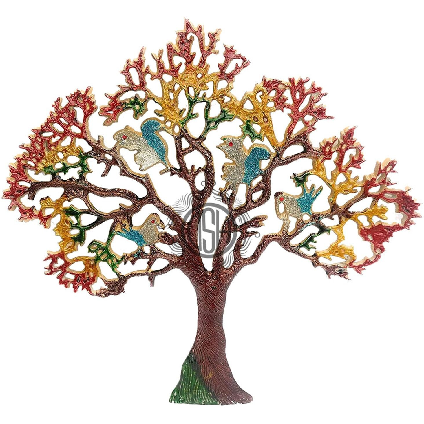 Dsh Tree Wall Art For Home Decor Wall Hanging Perfect For Living Room Hotel Restaurant Bedroom Multi Color Wall Art (13 Inch)
