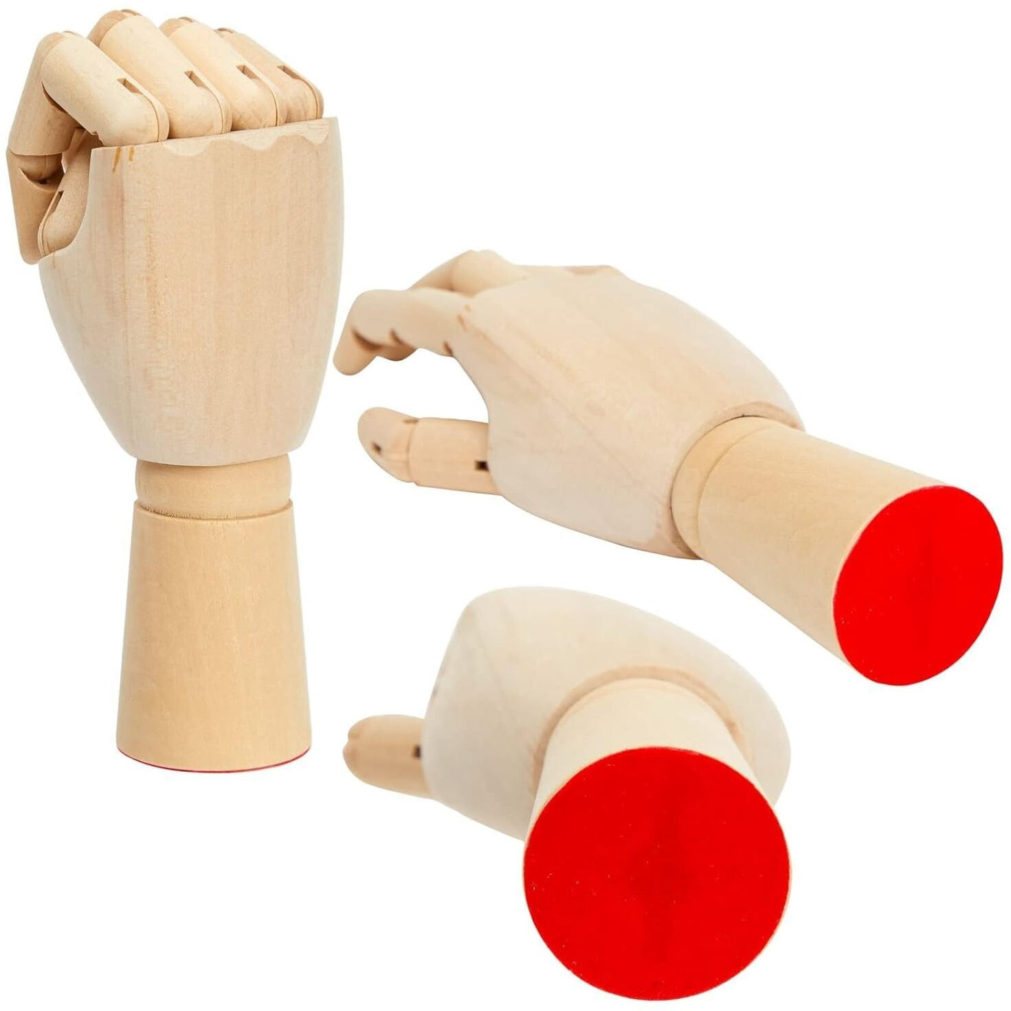 Asint Wooden Art Mannequin Hand Model - Drawing/Sketch/Art Supplies/Model - For Women/Men/Beginners/Advanced/Professional/Hand Figurine.(Size-10&quotInch