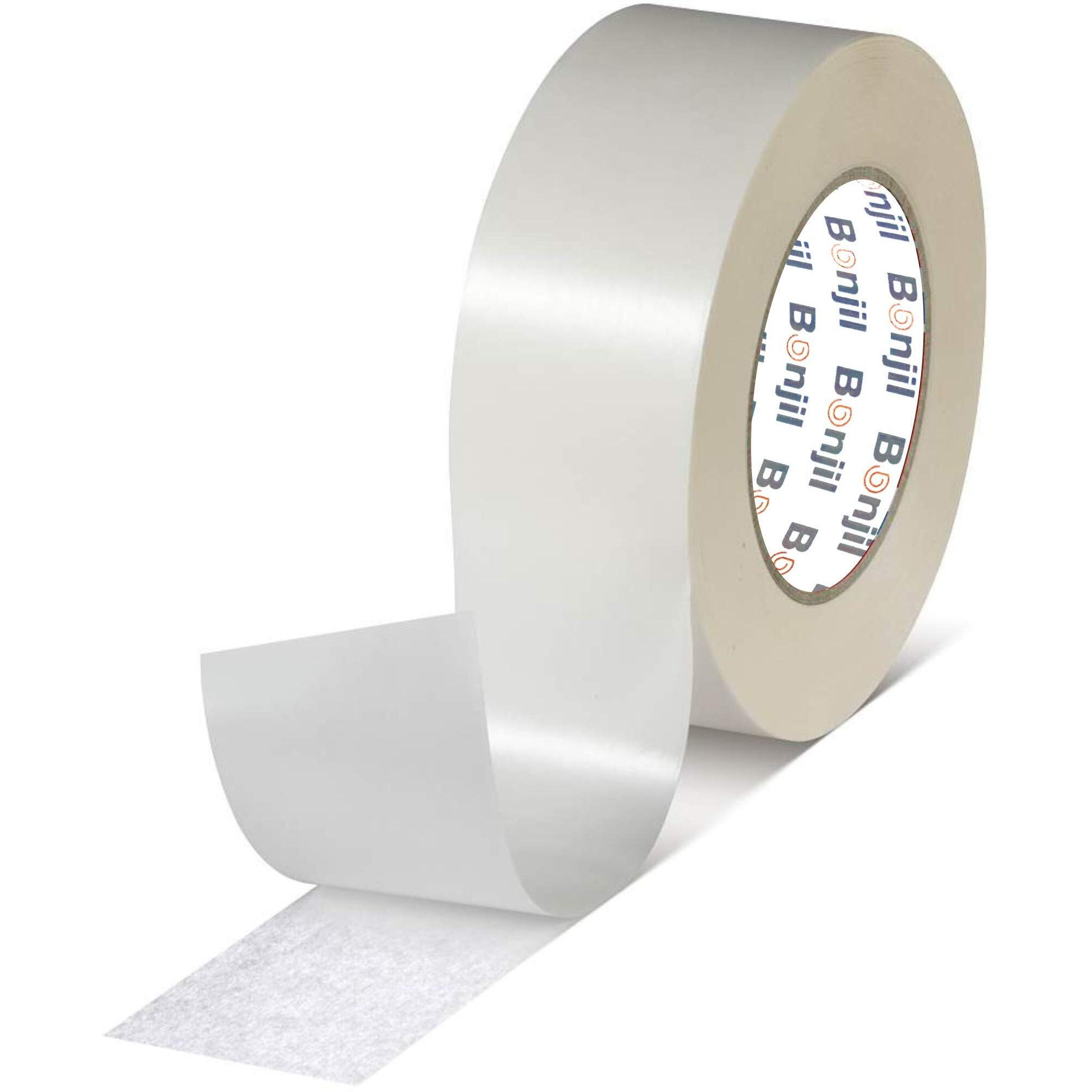 Bonjil Duble Sided Tissue Tape (Hot Melt) 24Mmx50Mtr (1 Roll)