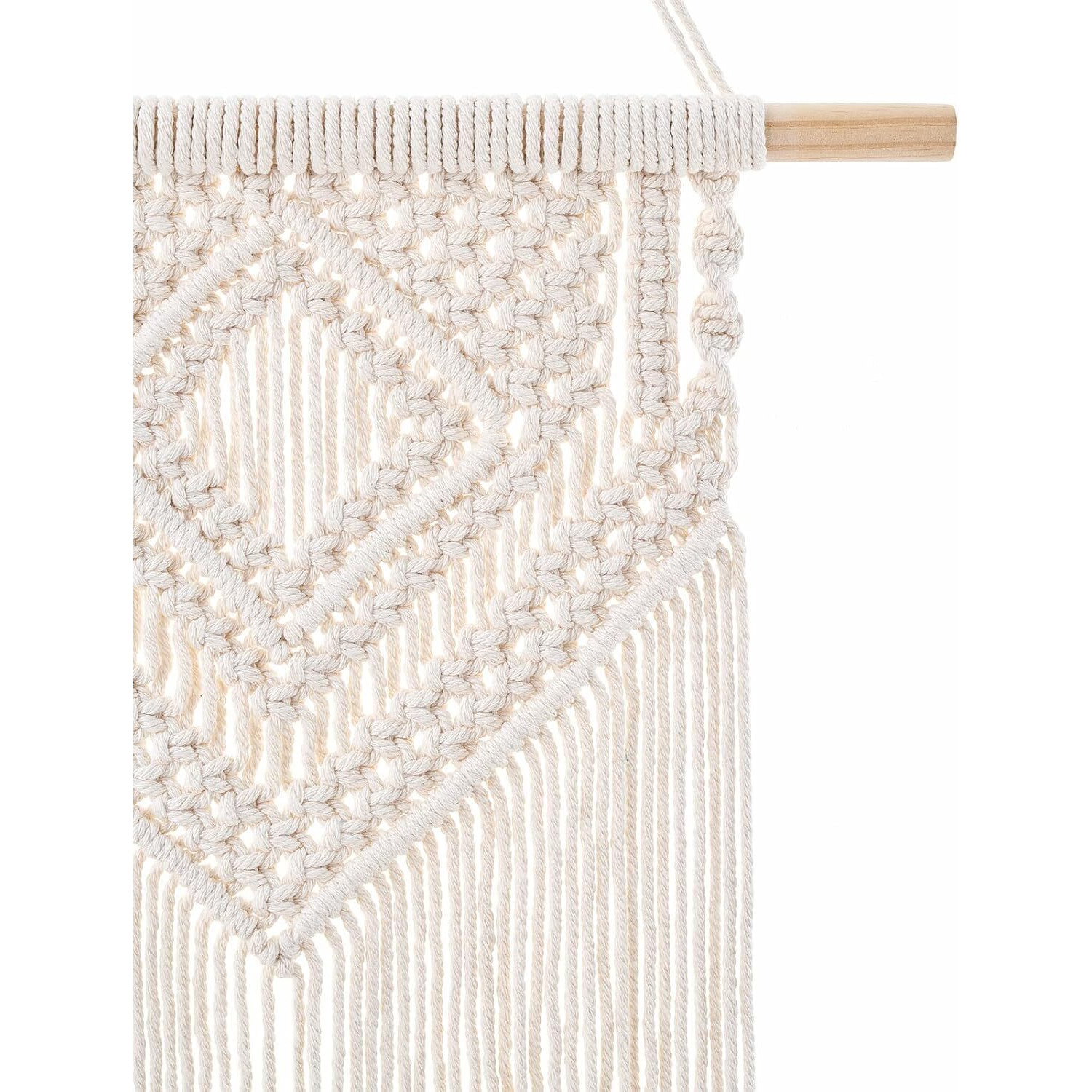 Love N Beyond 2 Pcs Macrame Wall Hanging Wall Decoration Woven Tapestry Boho Wall Art Decor Home Decor, Apartment, Nursery, Party Decorations, 16 X 10 Inches (Small)