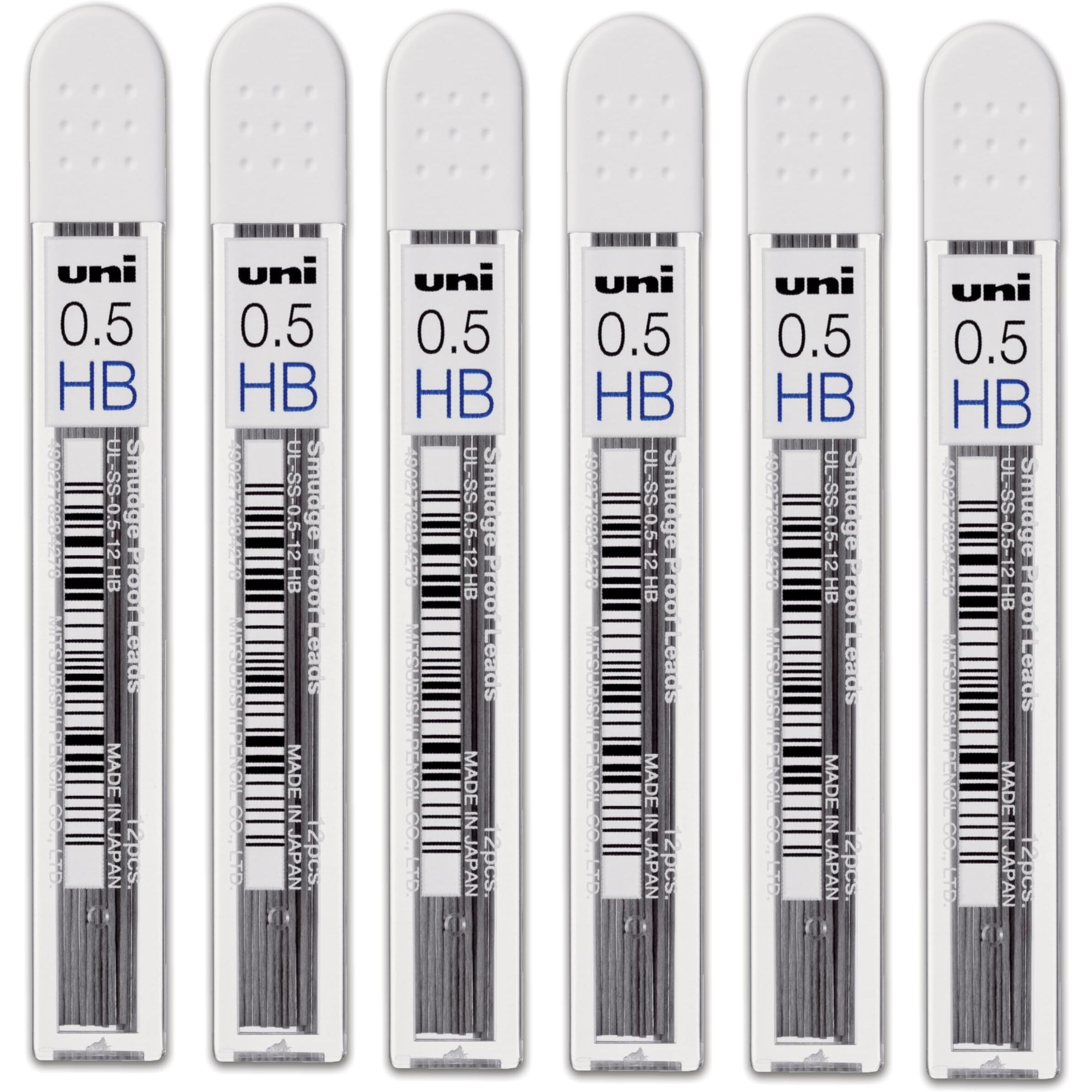 Uni-Ball Uniball Nano Dia Ul-05 102Nd Pencil Lead (Pack Of 6)|Black