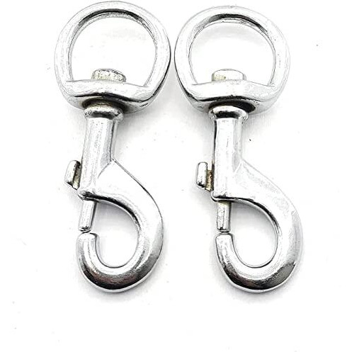 Woofy Swivel Snap Hooks, Metal Heavy Duty Eye Clasp Multipurpose- Best For Spring Pet Buckle, Key Chain For Linking Dog Leash Collar, Diy Project (Pack Of 2)