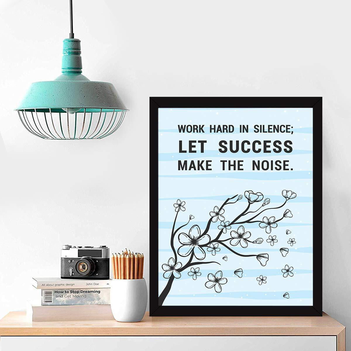 Chaka Chaundh - Motivational Quotes Frames - Success Framed Posters - Quotes Frames For Office, Student, Entrepreneur - Quotes Wall Frames - Posters With Frame