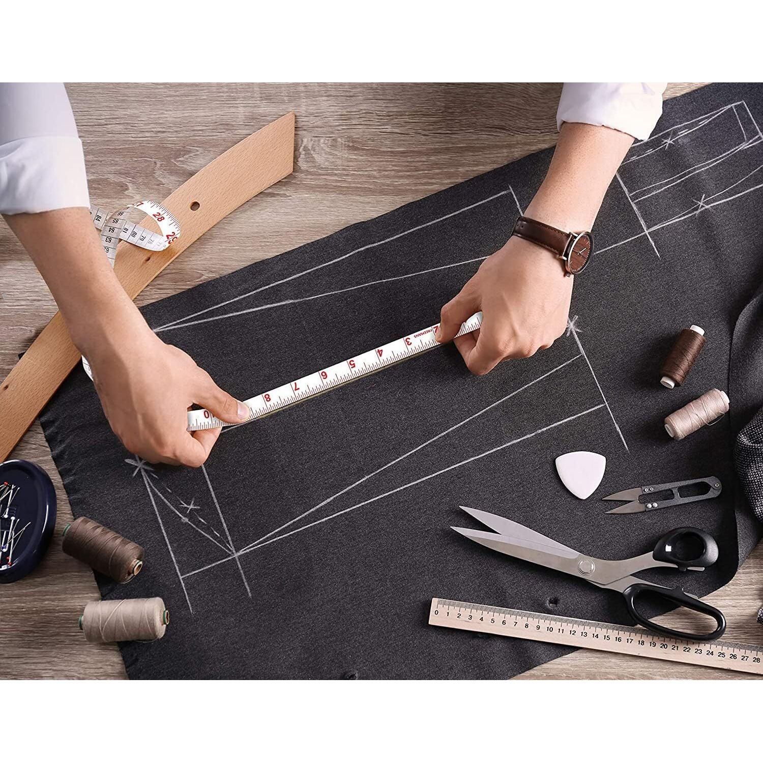 Freemans Double-Sided Tailor Soft Measurement Tape - 1.5M/60 Inches (Pack Of 1)