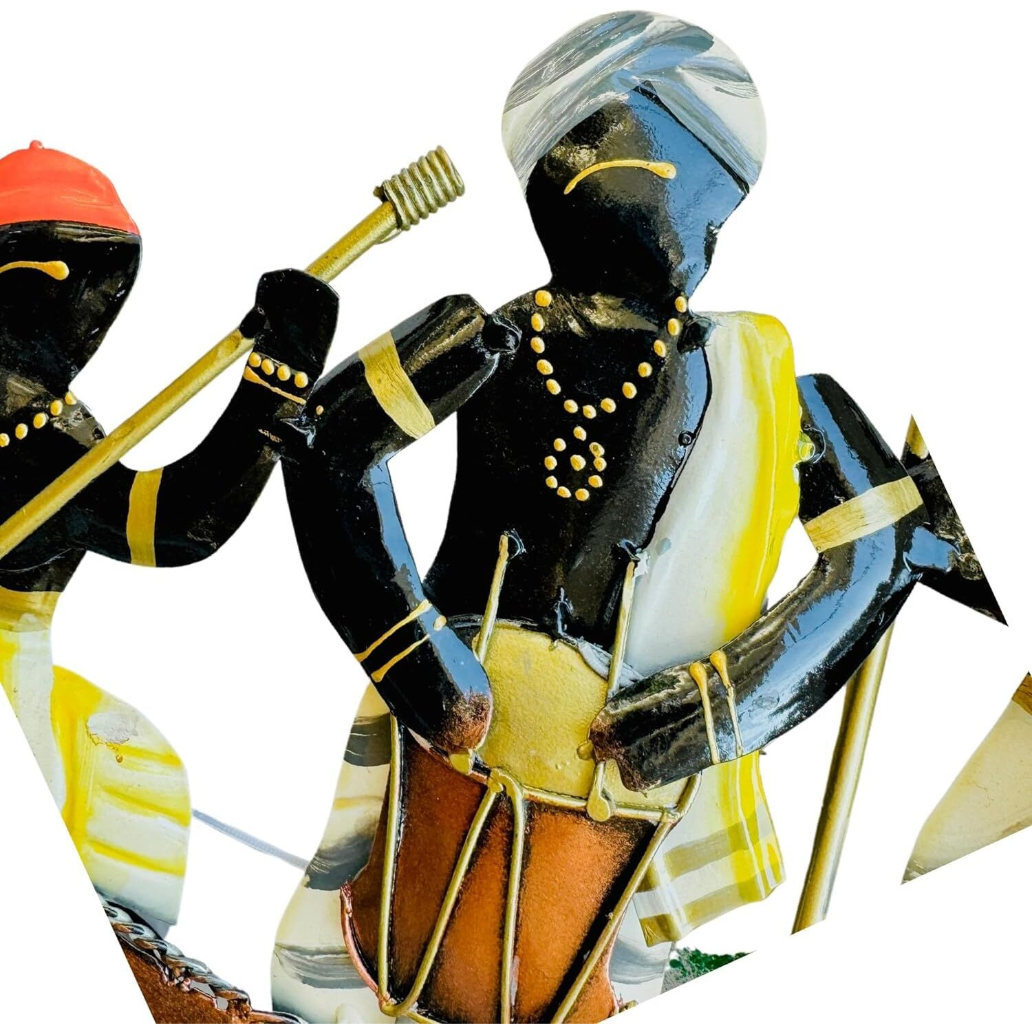 Rsn Kathakali Ship With Led Metal Wall Art Wall Sculpture Wall Hanging Showpiece Perfect For Home Decoration, Living Room, Bedroom, Hotel, Restaurant, Decoration (Size 32X15 Inch)