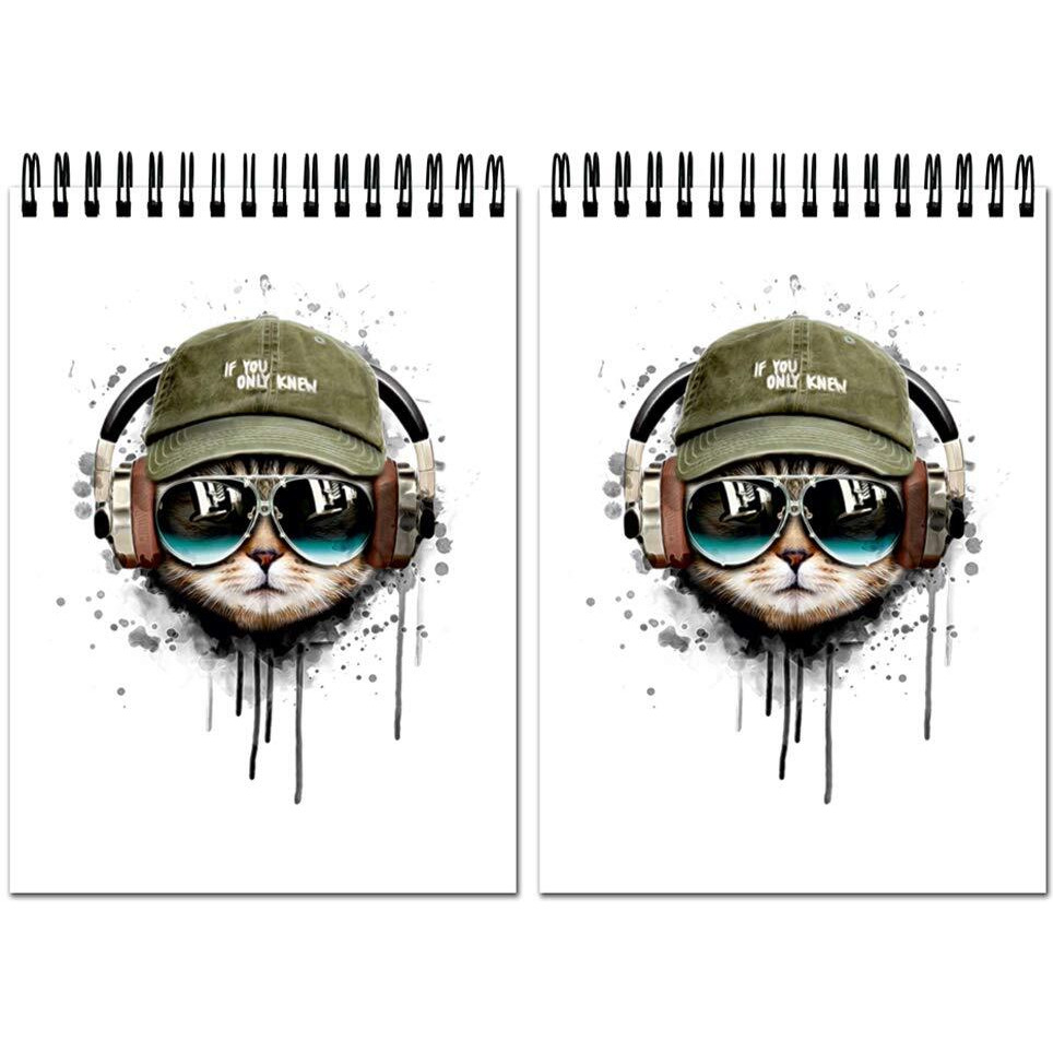 Vprint Quality Sketch Book Drawing Pad Sketch Book Black Thick Sheets (A4 Size,100 Sheets/200 Pages, Pack Of 2)