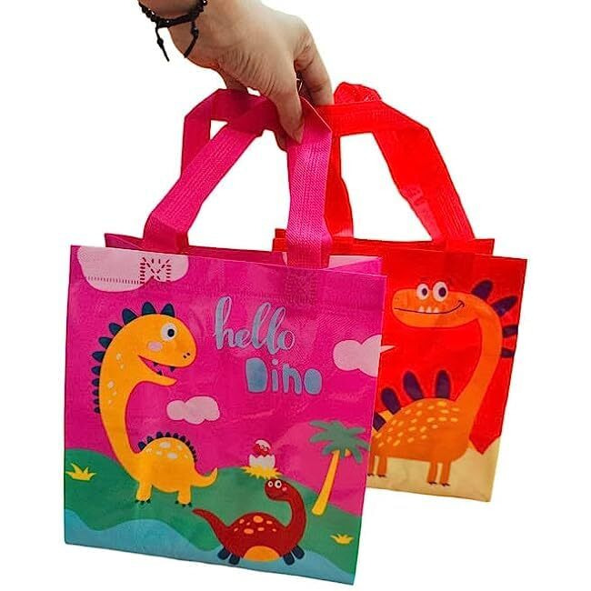 Parteet Cartoon Theme Gift Carry Bags - Medium Size Party Goodies Bag (Blue)