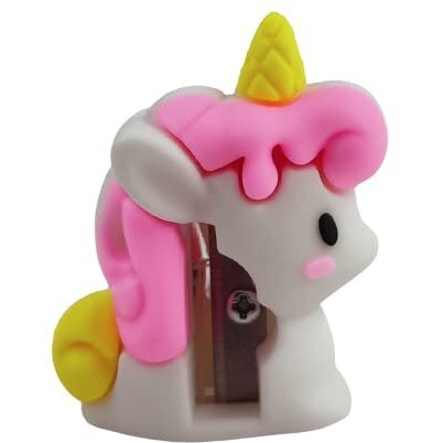 Ji And Ja Unicorn And Sapce Shape Cute Mini Eraser And Sharpener Set For Kids Boys Girls Birthday Return Gift Stationery Set - Pack Of 2 (Unicorn And Sapce)