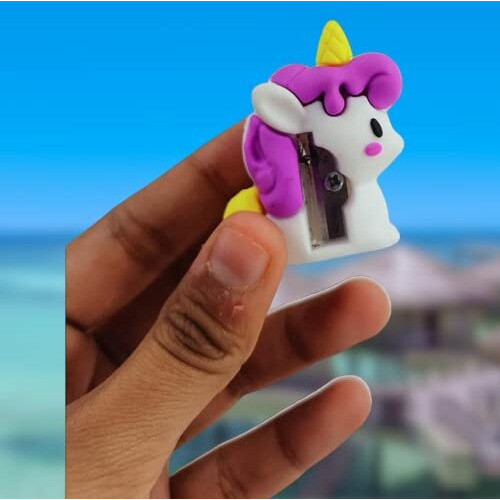 Ji And Ja Unicorn And Sapce Shape Cute Mini Eraser And Sharpener Set For Kids Boys Girls Birthday Return Gift Stationery Set - Pack Of 2 (Unicorn And Sapce)