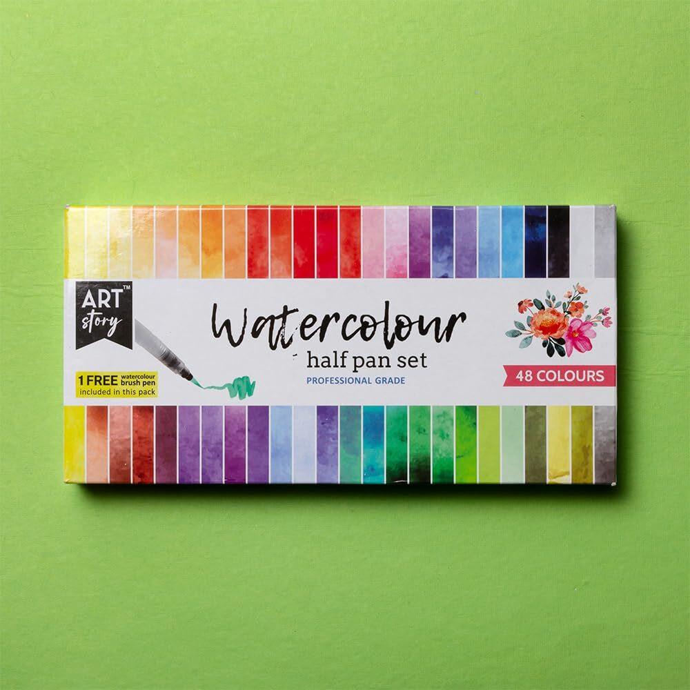 Little Birdie Watercolour Half Pan Set- 48 Colours