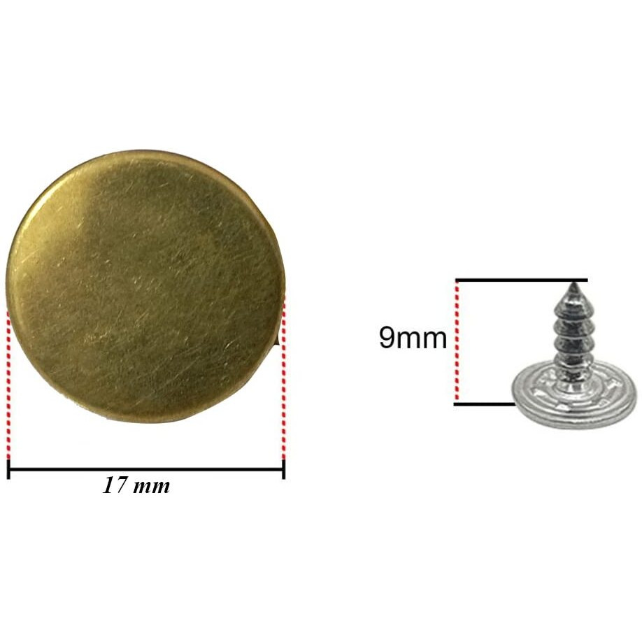 Aakriti Jeans Buttons Replaceable Can Adjust The Waist Size To Make It Fit Perfectly, No Sew Metal Pants Buttons, Suitable For Men Women And Children's Jeans And Jean Jacket (100 Pcs-Jeans Buttons)