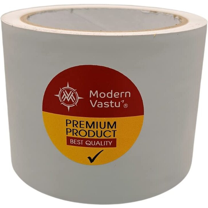 Mv Vastu Remedies Colour Tape | Size 3&quotInch/76Mm, 20 Meter (Main Entrance & Toilet Correction)  Pack Of 1 (White)