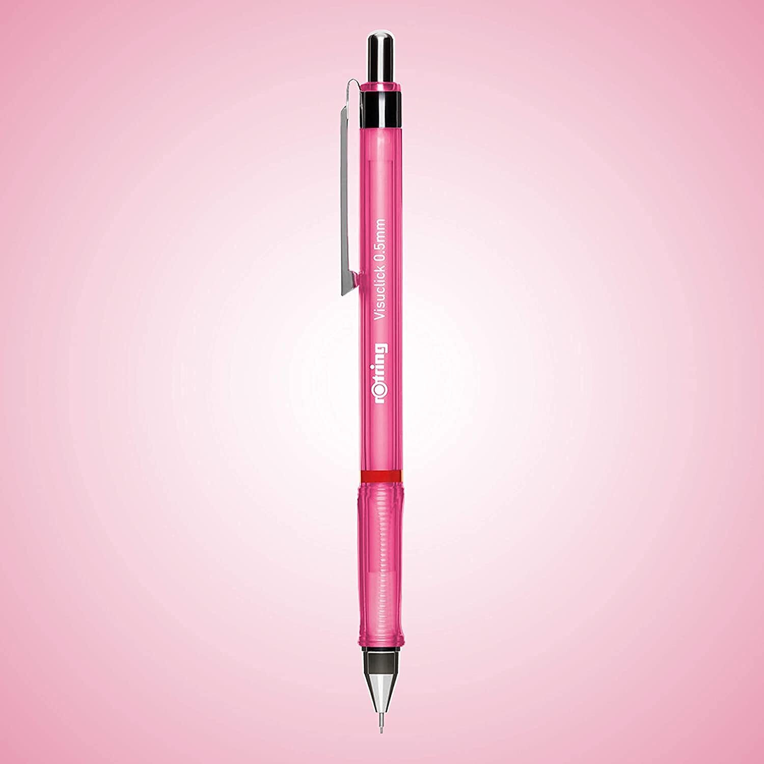 Rotring Visuclick 0.5Mm Mechanical Pencils, 2B Lead, Pink & Green Barrel - Total 2 Pieces