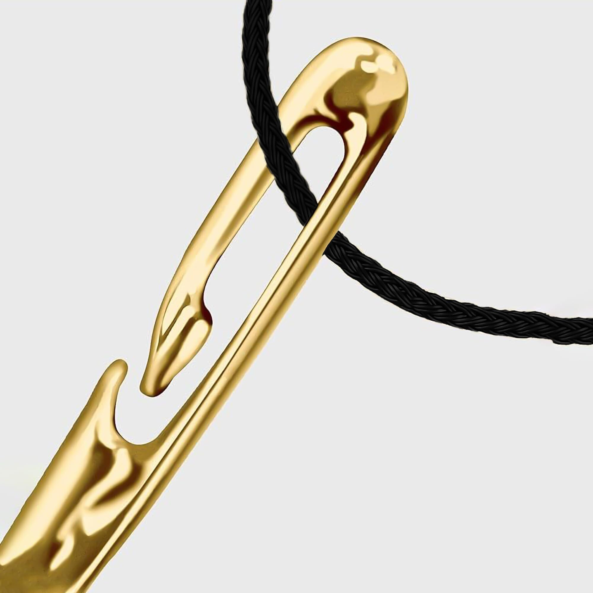 Self-Threading Stainless Steel Sewing Needles - 12 Pcs Golden Needles In 3 Sizes - Easy To Thread For Elderly And Beginners