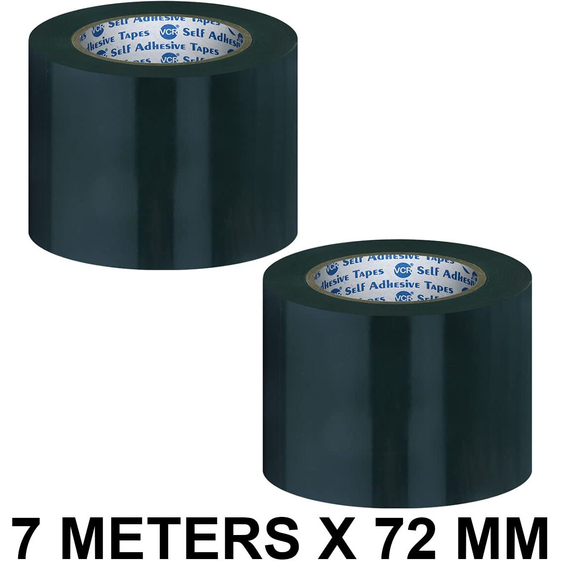 Vcr Double Side Black Foam Tape - 7 Meters In Length - 72Mm / 03" Width - 2 Rolls Per Pack - Multipurpose Usage, Best For Mounting, Strong Adhesion For Walls, Crafts Work And Fixing Furnitures