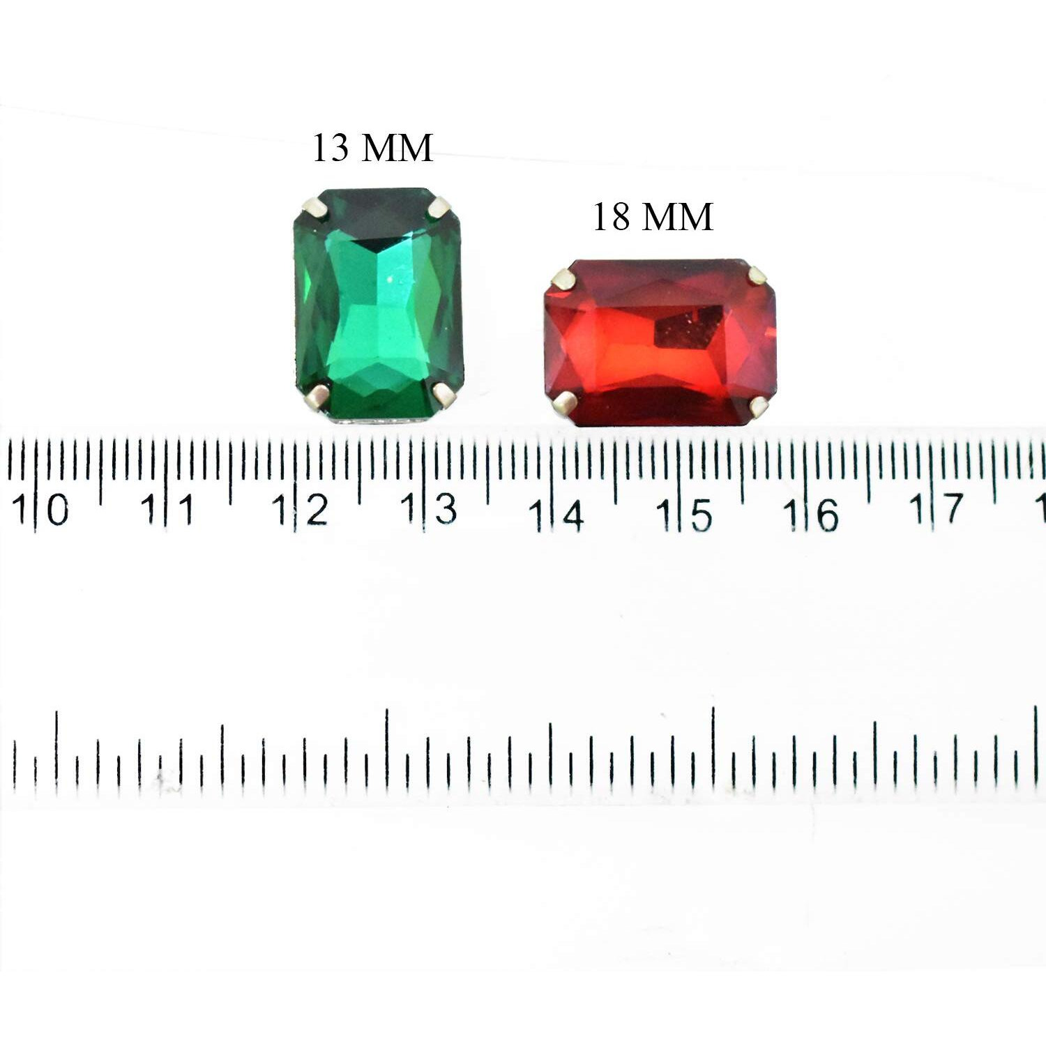Embroiderymaterial Jewellery Making Sew On Glass Crystal Stone Pack Of 7 Pieces