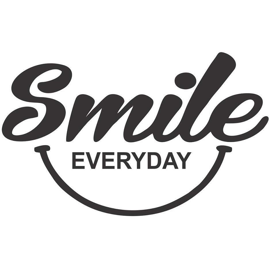Asmi Collections Self Adhesive Wall Stickers Smile Everyday Motivational Quote
