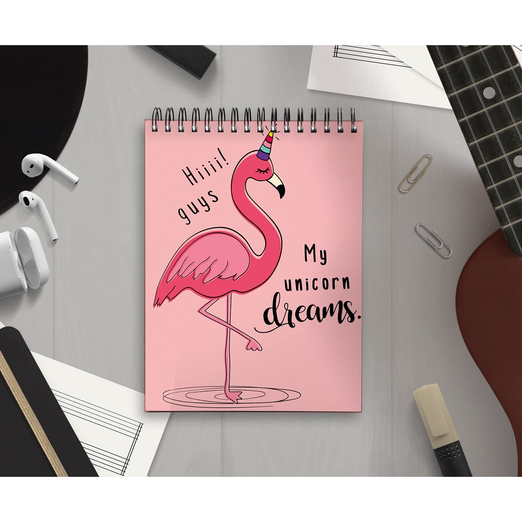 Vprint Quality Sketch Book Drawing Pad Sketch Book 120 Gsm A4 A Thick Sheets (A4 Size,80 Sheets/160 Pages, Pack Of 1)(Unicorn Dreams)