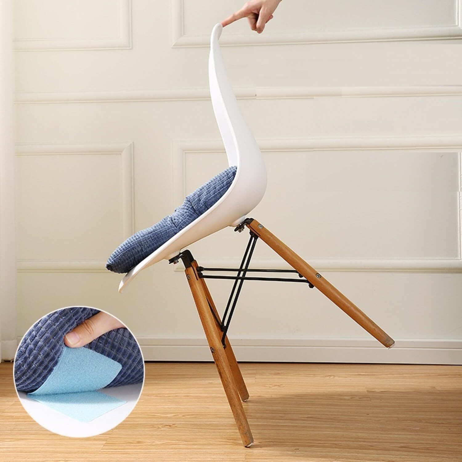 Kevanki Hook And Loop Gripper Tape For Table Cloth, Rug Gripper, Washable Rug Pads, Carpet Stickers, Non-Slip For Wooden, Hard Floors, Floor Mats, Tiles (Pink, Pack Of 10)