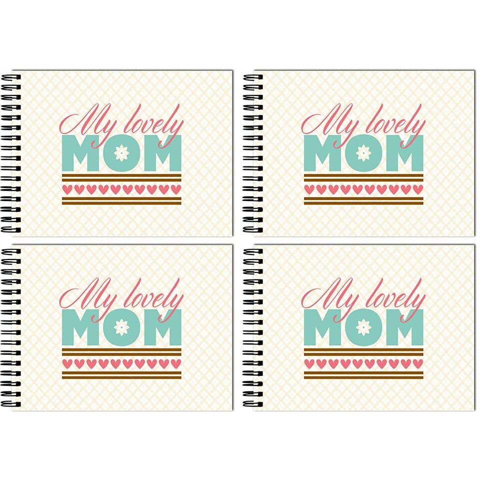 Tinywalk F Black Sheet Black Pages Drawing Pad Landscape Sketch Book Regular Size Thick Sheets (A4 Size,50 Sheets/100 Pages,215 Gsm Pack Of 4)