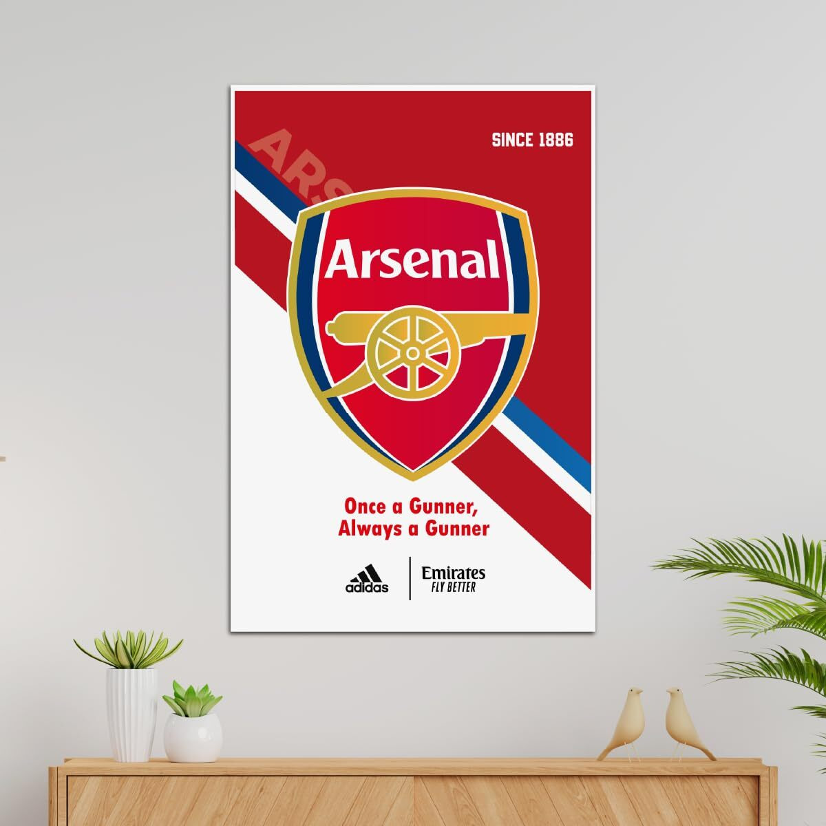 Tenorarts Arsenal Fc Poster With Thick 300 Gsm Matt Finish Paper (18Inches X 12Inches)