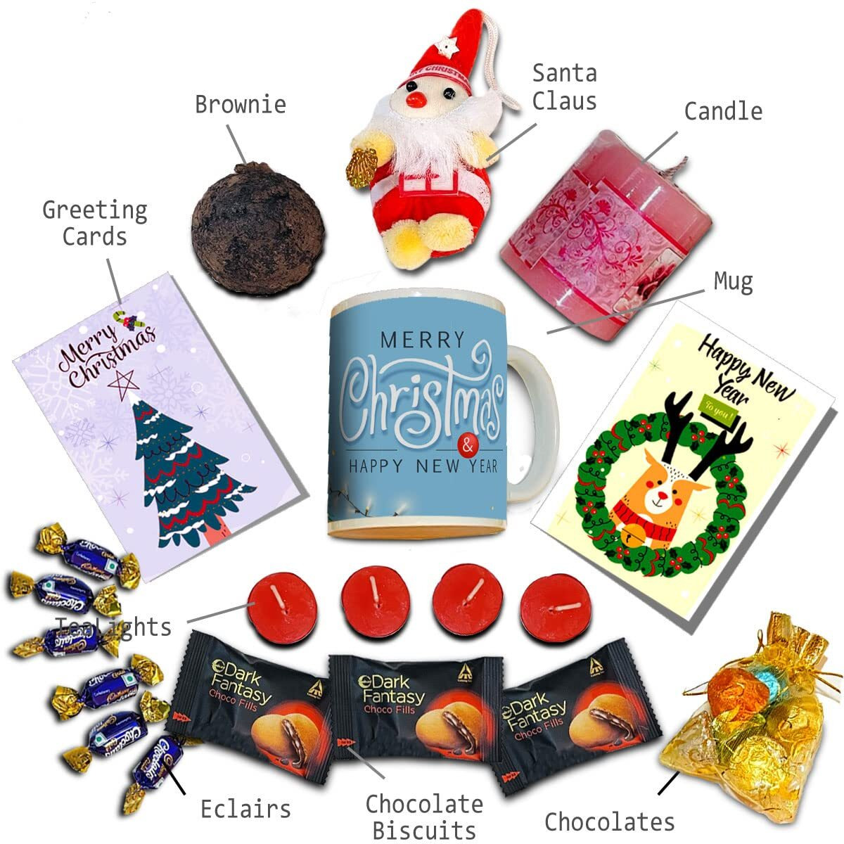 Exciting Lives - Christmas And New Year Combo Gift Pack - Gift For Christmas Day, For Husband, Wife, Parents, Mother, Father, Friends, Relatives, Corporate, Return Gifts