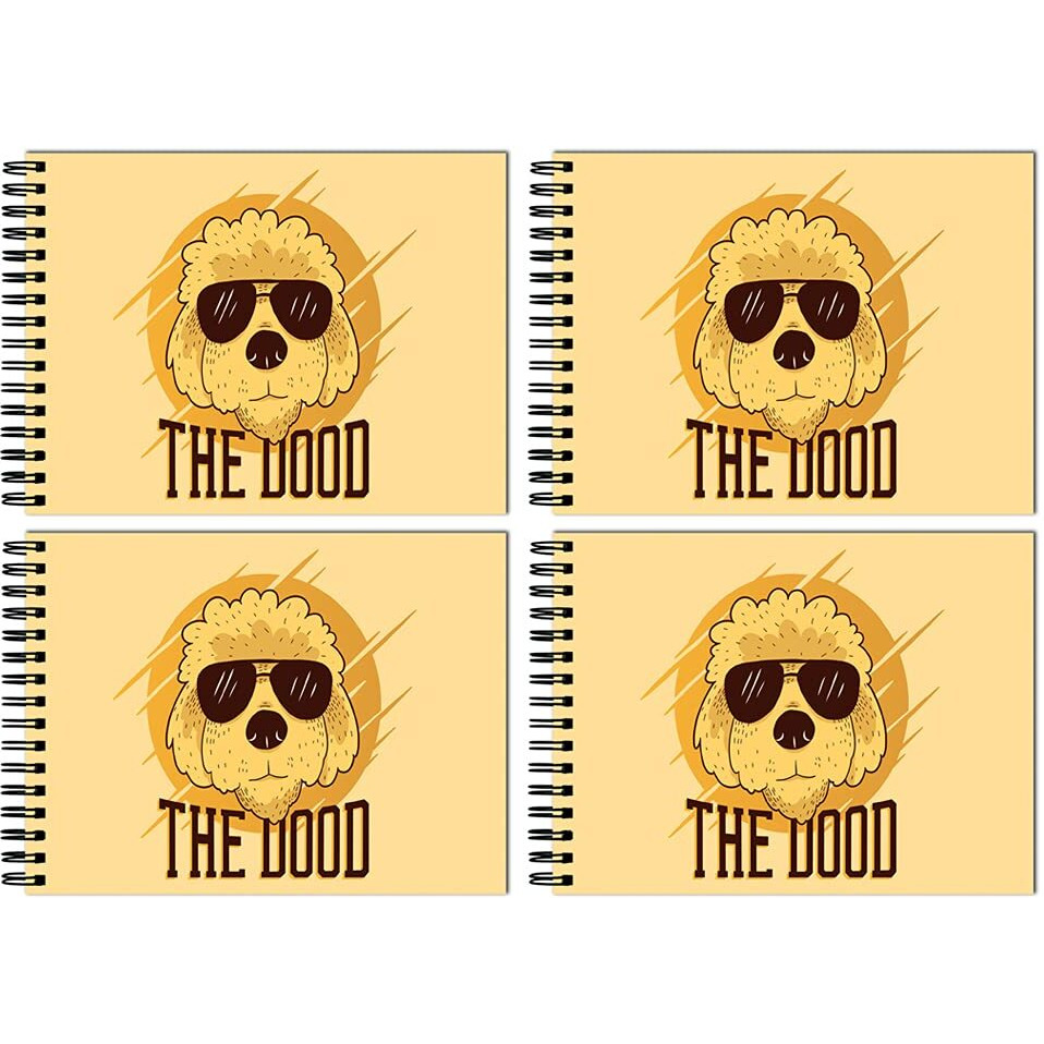 Tinywalk B Black Sheet Black Pages Drawing Pad Landscape Sketch Book 9 12 Thick Sheets (A4 Size,50 Sheets/100 Pages,215 Gsm Pack Of 4)