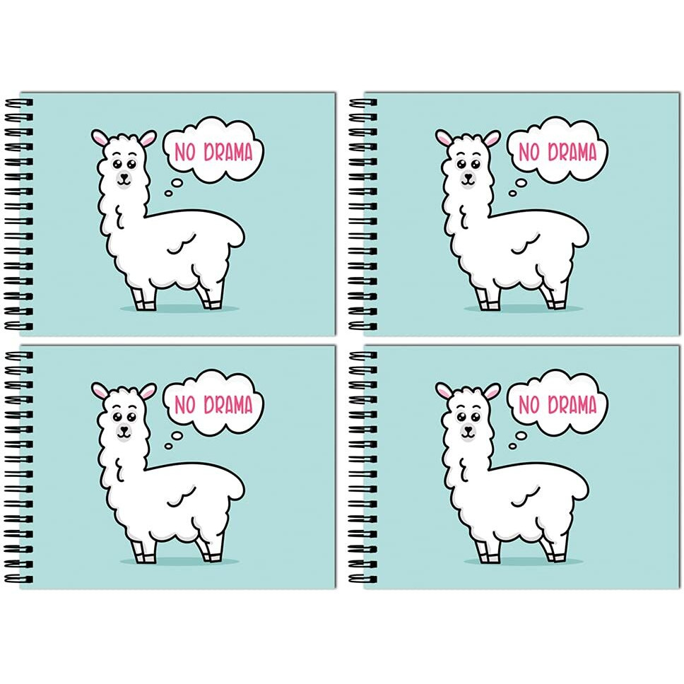 Vprint Quality Sketch Book With Black Pages Drawing Pad Landscape Sketch Book 9 12 C Thick Sheets (A4 Size,50 Sheets/100 Pages,215 Gsm Pages Pack Of4)