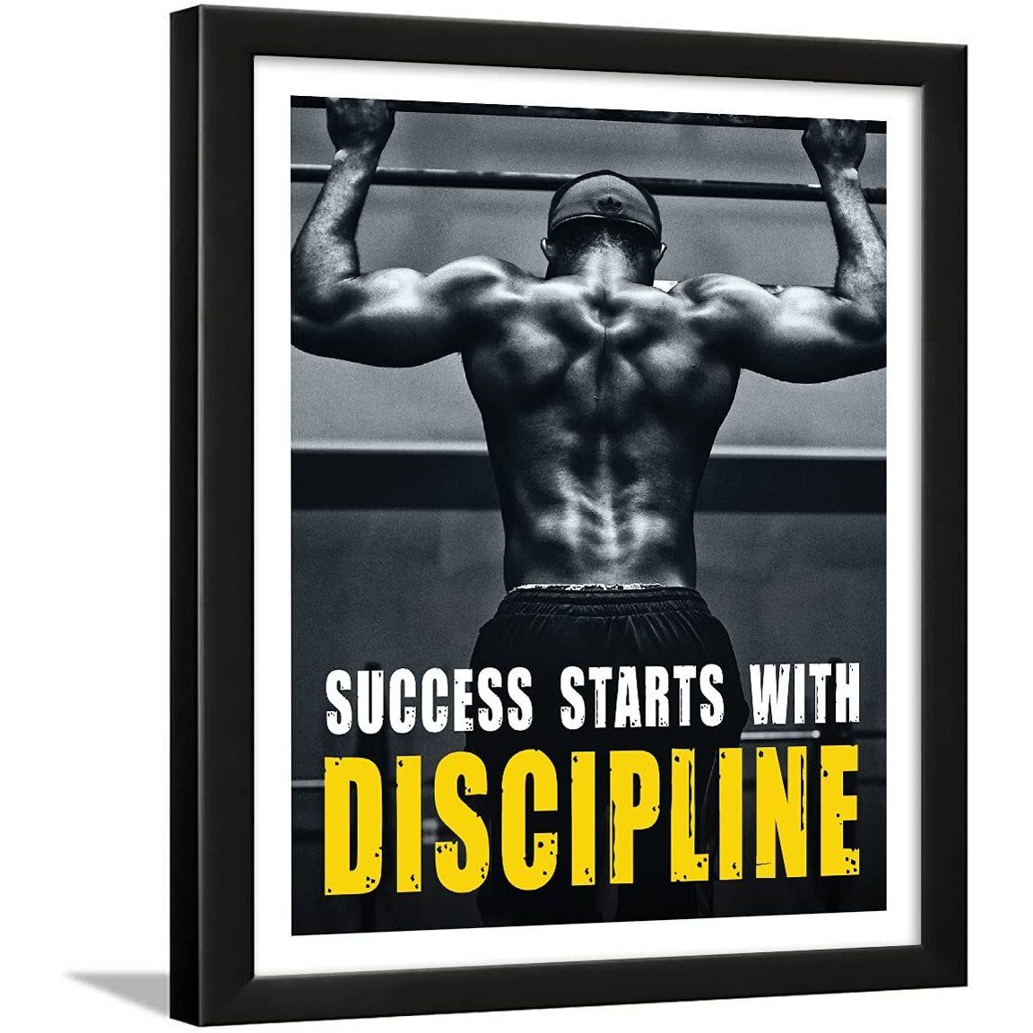 Chaka Chaundh - Gym Posters - Gym Framed Poster - Gym Posters With Frame - Motivational Framed Quotes For Gym - Gym Wall Frames - (14 X 11 Inches)