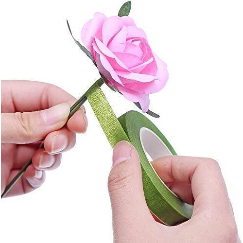 Prokart Premium Flower Making Green Floral Tape 12Mm (Green, Pack Of 6 Rolls)