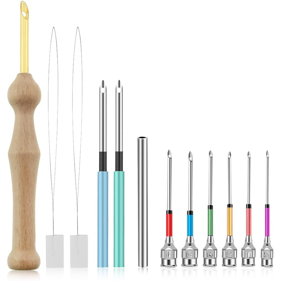 Hasthip 12Pcs Punch Needle Set For Women Girl,Embroidery Beginner Kit With Punch Needles Sewing For Needle Diy Sewing