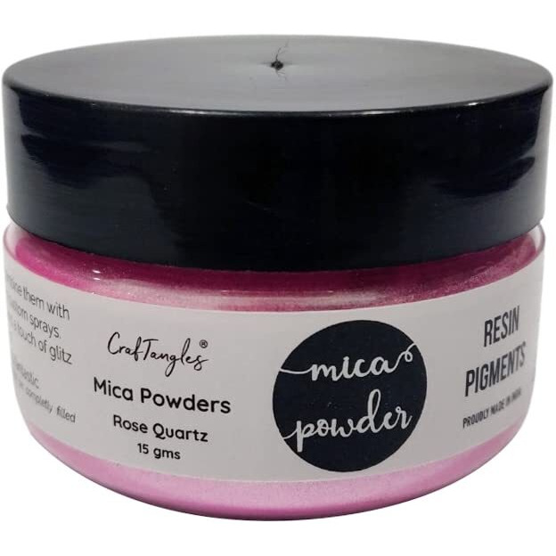 Craftangles Metallic Mica/Pearl/Resin Pigment Powders 15 Gms - Rose Quartz